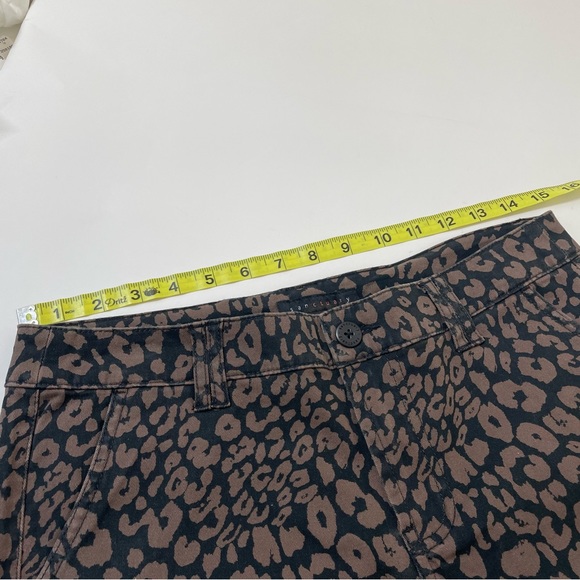 Sanctuary Brown Leopard Cropped Pant Size 27 - Picture 12 of 13
